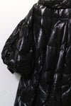 CHENPENG flowers down coat CP22AWJ010 oil surface black